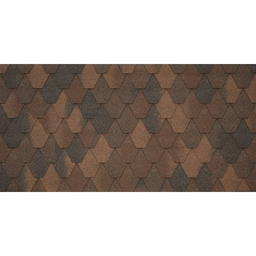 Черепица гибкая Tegola Unica Sardegna legno 424 (темное дерево)