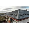 Металлочерепица кредо 0,5 Rooftop Бархат RAL 7016 антрацитово-серый