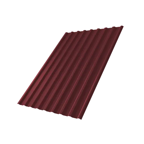 Профнастил С20R 0,5 PE RAL 3005 красное вино