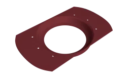 Приемник воды круглый Vortex Проект 146мм RAL 3005 красное вино