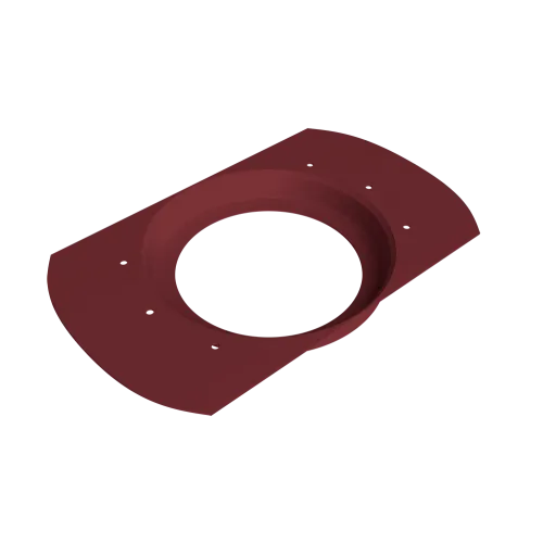 Приемник воды круглый Vortex Проект 146мм RAL 3005 красное вино