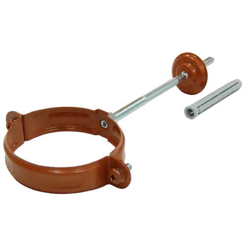 Хомут трубы 90 мм RAL 8004 терракота