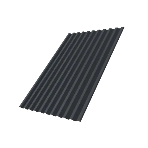 Профнастил С21R Grand Line 0,45 Drap ST lite RAL 7024 мокрый асфальт DRIP