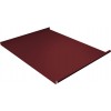 Фальц двойной стоячий Grand Line 0,5 Satin Matt TX с пленкой на замках RAL 3005 красное вино