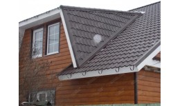 ЭкоБрус 0,345 Grand Line 0,5 GreenCoat Pural BT, matt RR 32 темно-коричневый (RAL 8019 серо-коричневый)