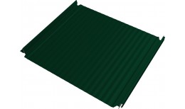 Кликфальц Double Pro Гофр Grand Line 0,45 Drap ТХ с пленкой на замках RAL 6005 зеленый мох