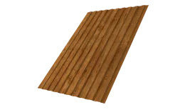 Профнастил С8B v01 Grand Line 0,45 Print Elite Golden Wood TwinColor