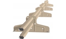 Снегозадержатель Стандарт Т4 d 40х20 RAL 1015 (3м)