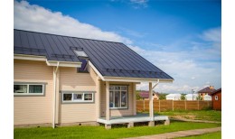 Кликфальц Grand Line 0,5 Satin Matt с пленкой на замках RAL 7024 мокрый асфальт