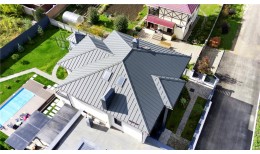 Кликфальц Grand Line 0,5 Satin Matt с пленкой на замках RAL 7024 мокрый асфальт