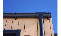 Колено трубы 45 град. ПВХ Grand Line графит (RAL 7024)