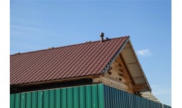 Металлочерепица камея Grand Line 0,5 PurLite Matt RAL 8017 шоколад