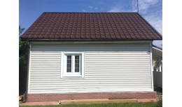 Металлочерепица камея Grand Line 0,5 PurLite Matt RAL 8017 шоколад