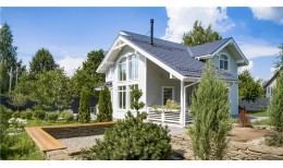 Металлочерепица классик Grand Line 0,5 PurLite Matt RAL 7024 мокрый асфальт
