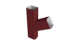 Тройник прямоугольный правый Vortex Lite PE RAL 3005 красное вино