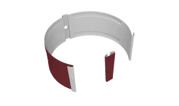 Крепление трубы круглой на кирпич Vortex Проект 146мм RAL 3005 красное вино