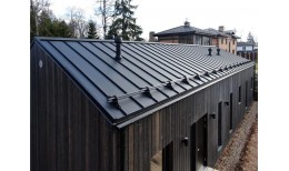 Кликфальц Pro Grand Line 0,5 PurLite Matt с пленкой на замках RAL 9005 черный