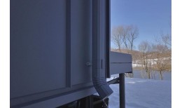 Труба прямоугольная с коленом Vortex Matt 1м RAL 7024