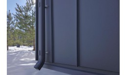 Колено прямоугольное Vortex Matt RAL 7024