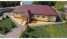 Металлочерепица камея 0,5 Satin Matt RAL 3005 красное вино