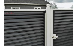 Нащельник (для калиток и ворот) 25х35 жалюзи Milan, Tokyo, Palermo 0,45 PE с пленкой RAL 7024 мокрый асфальт (L1,68)