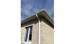 Труба круглая Ø90 Vortex Mix 3 м PE RAL 9003 сигнальный белый