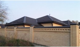 Труба гофрированная Vortex Lite 76х102х3000 мм с коленом Zn