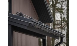 Кликфальц Pro Grand Line 0,45 PE с пленкой на замках RAL 7024 мокрый асфальт