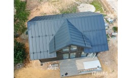 Кликфальц Grand Line 0,45 Drap с пленкой на замках RAL 7016 антрацитово-серый