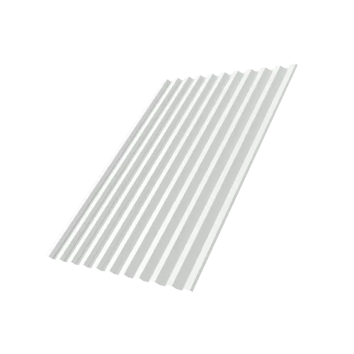 Профнастил С21R 0,45 PE lite с пленкой RAL 9003 сигнальный белый