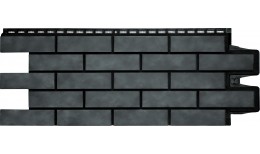 Фасадная панель Grand Line Клинкерный кирпич Design Plus антрацит с черным швом
