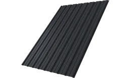 Профнастил С10B Grand Line 0,4 ПЭ матовый с пленкой RAL 7024 мокрый асфальт