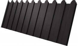 Профнастил С8A v02 фигурный Grand Line 0,4 PE-Matt-Double RR 32 темно-коричневый