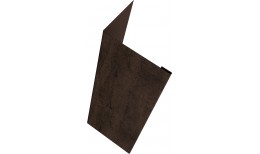 Нащельник (для калиток и ворот) 25х35 жалюзи Milan, Tokyo, Palermo 0,45 Print Elite с пленкой Antique Wood TwinColor (L2,5)