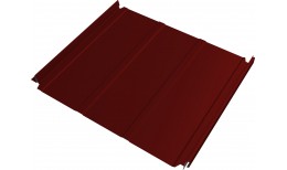 Кликфальц Double Pro Line Grand Line 0,45 ПЭ с пленкой на замках RAL 3011 коричнево-красный