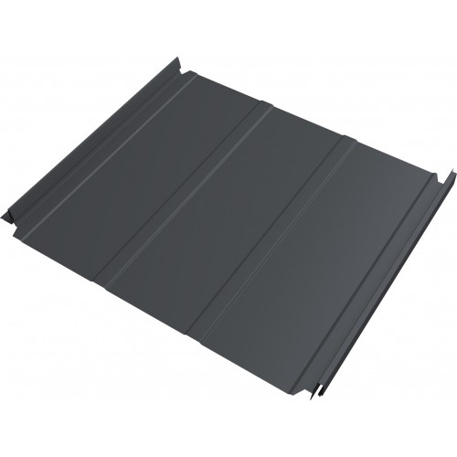 Кликфальц Double Pro Line Grand Line 0,5 Полидэкстер TwinColor с пленкой на замках RAL 7024 мокрый асфальт