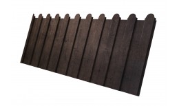 Профнастил С8A v02 фигурный Grand Line 0,45 Print-Double Elite с пленкой Antique Wood