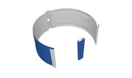 Крепление трубы круглой на кирпич Vortex Проект 146мм 5005 сигнальный синий