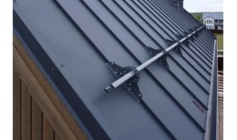 Кликфальц Pro Grand Line 0,5 Satin Matt с пленкой на замках RAL 7024 мокрый асфальт