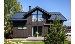 Кликфальц Grand Line 0,45 Drap ST с пленкой на замках RAL 7016 антрацитово-серый