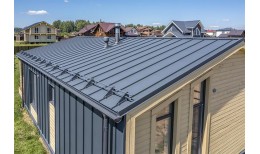 Кликфальц Pro Line Grand Line 0,5 PurLite Matt с пленкой на замках RAL 7024 мокрый асфальт