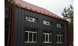 Фальц двойной стоячий Grand Line 0,45 Drap ST с пленкой на замках RAL 8004 терракота