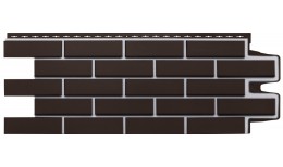 Фасадная панель Grand Line Клинкерный кирпич Design шоколадный со швом RAL 7004