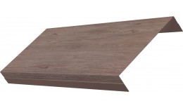 Ламель обратная 125 жалюзи Texas 0,45 Print Elite с пленкой White Wood TwinColor
