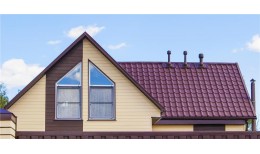 Металлочерепица камея Grand Line 0,5 PurLite Matt RAL 3005 красное вино