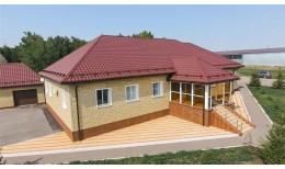 Металлочерепица камея Grand Line 0,5 PurLite Matt RAL 3005 красное вино