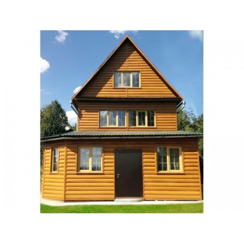 Блок-хаус new 0,5 Satin Matt с пленкой RAL 8004 терракота