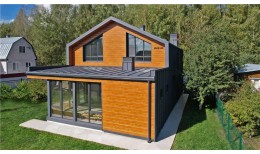 Фальц двойной стоячий Grand Line 0,5 PurPro Matt 275 с пленкой на замках RAL 7024 мокрый асфальт