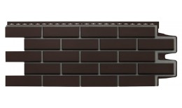 Фасадная панель Grand Line Клинкерный кирпич Премиум шоколадная (шов RAL 7006)