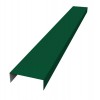 Декоративная накладка прямая для горизонтального монтажа штакетника 0,45 Drap RAL 6005 зеленый мох
